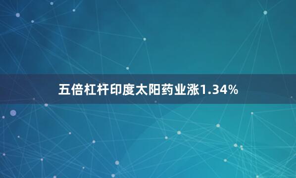 五倍杠杆印度太阳药业涨1.34%