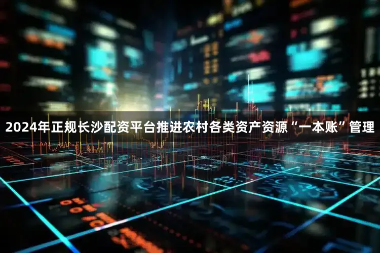 2024年正规长沙配资平台推进农村各类资产资源“一本账”管理